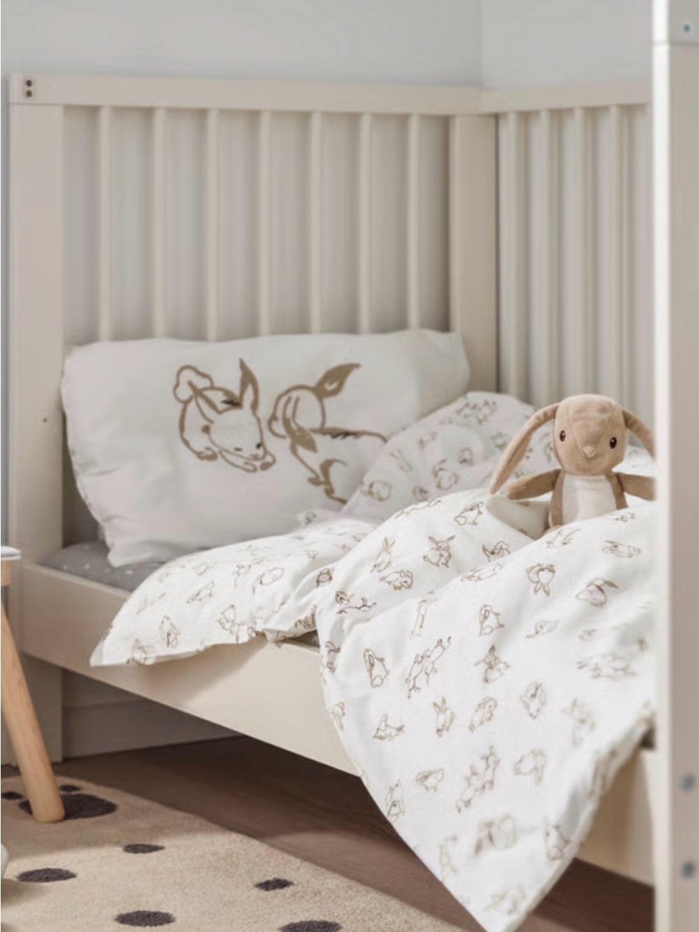 Baby Crib set 100% Cotton Duvet and Pillowcase set,Comforter insert and Pillow